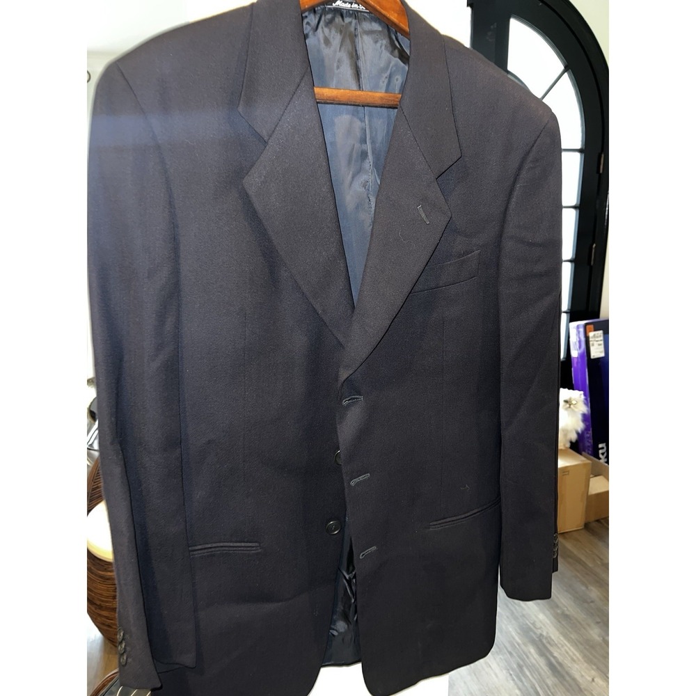 Vintage Giorgio Armani Le Collezioni Men 40R 100% Pure Virgin Wool Made In Italy